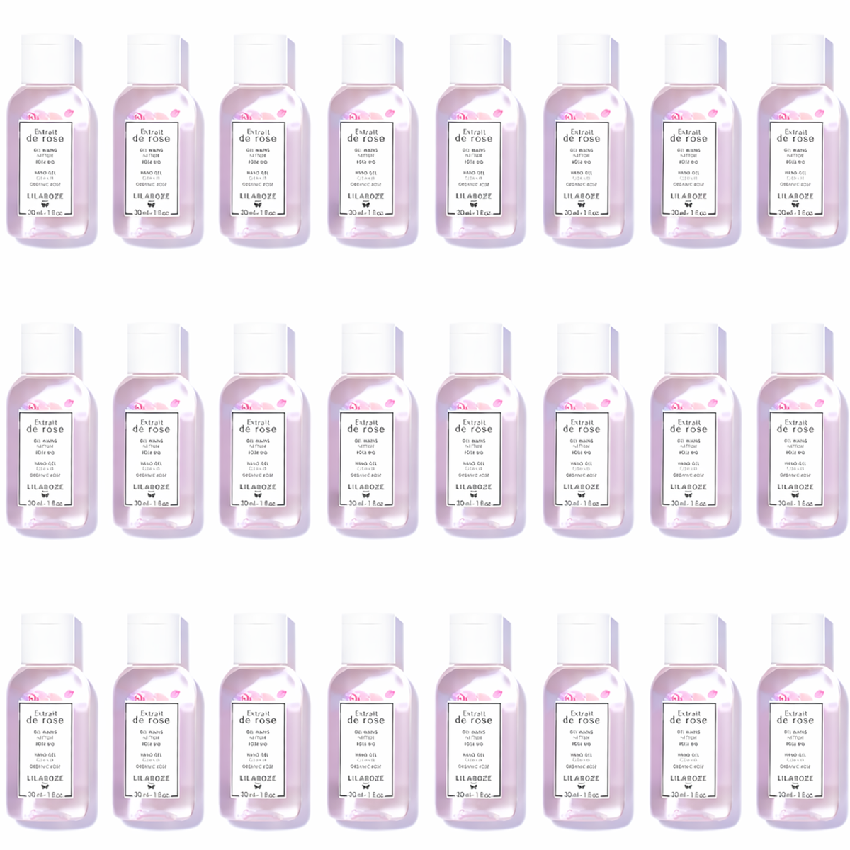Lilaroze Paris - Gel Mains Nettoyant Extrait de Rose