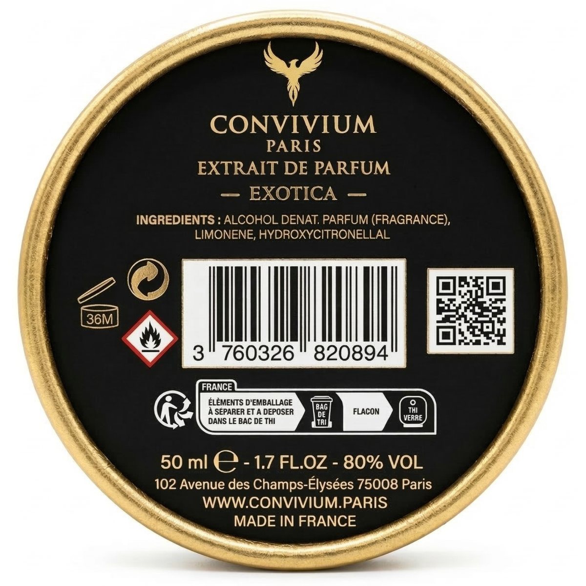 Convivium Paris - Exotica - Extrait de Parfum Mixte