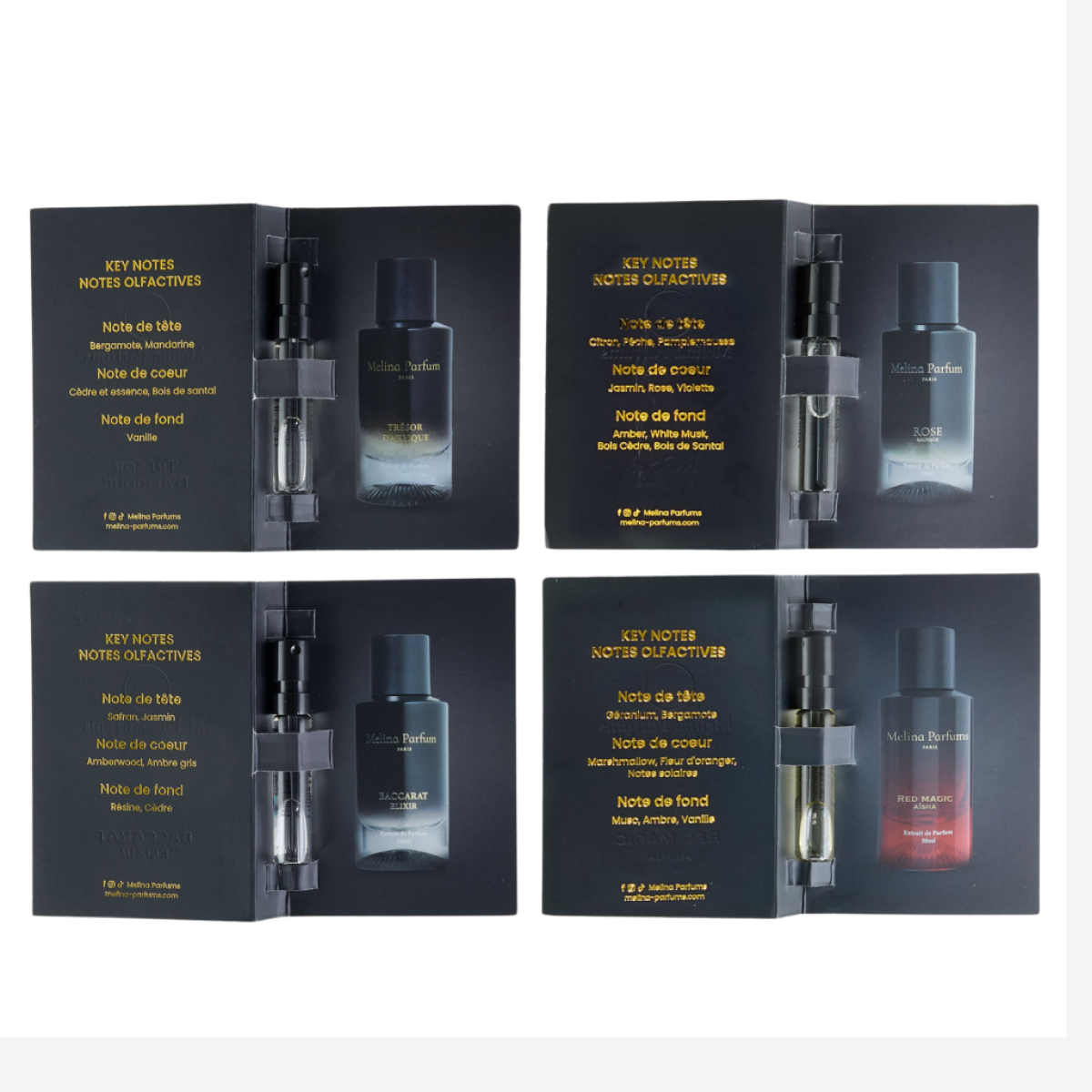Melina Parfums - Baccarat Elixir Édition L’Obsidienne - Extrait de Parfum Mixte