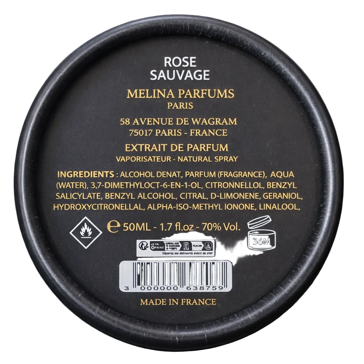 Melina Parfums - Rose Sauvage - Extrait de Parfum pour femme