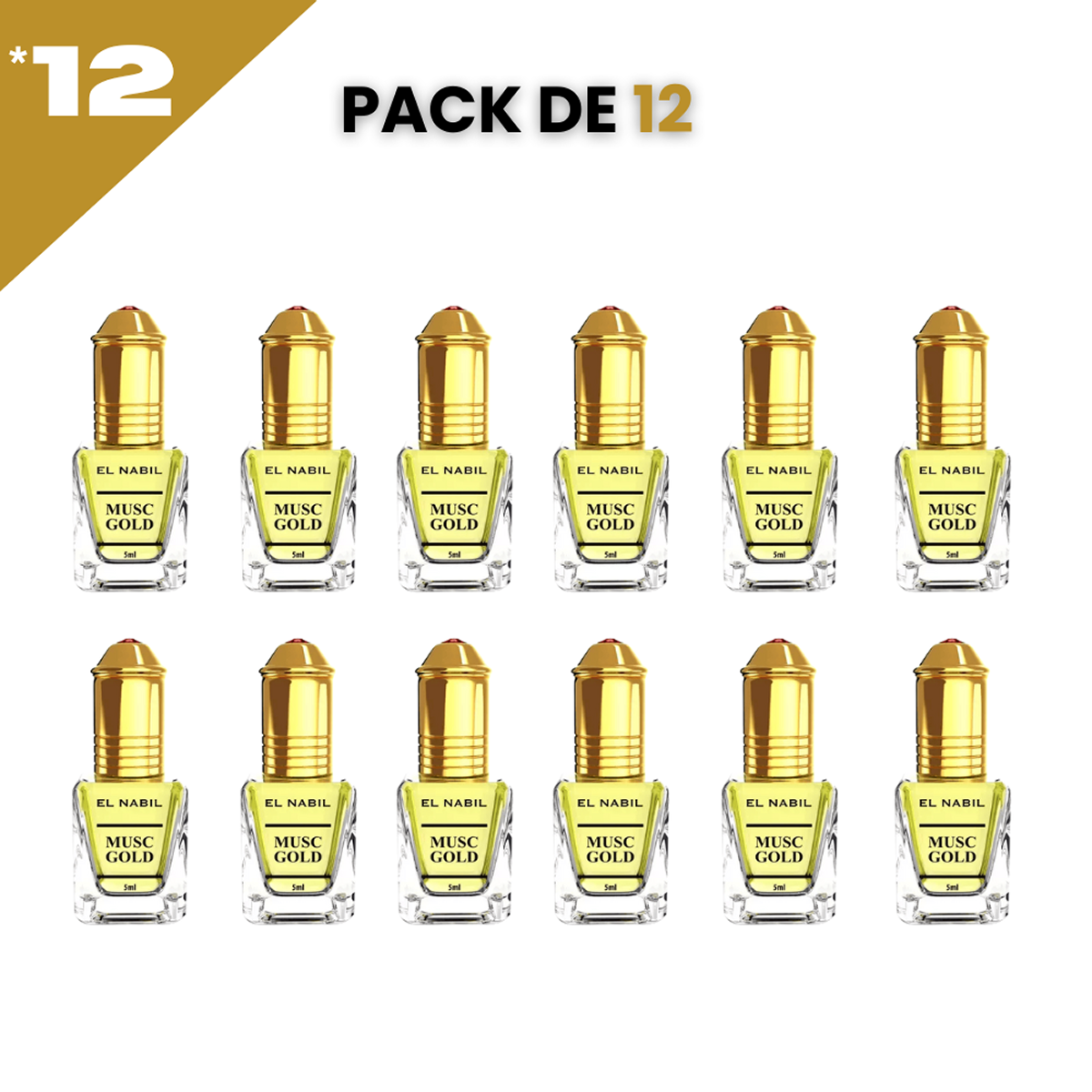 el Nabil - Musc Gold - Parfum Concentré Sans Alcool