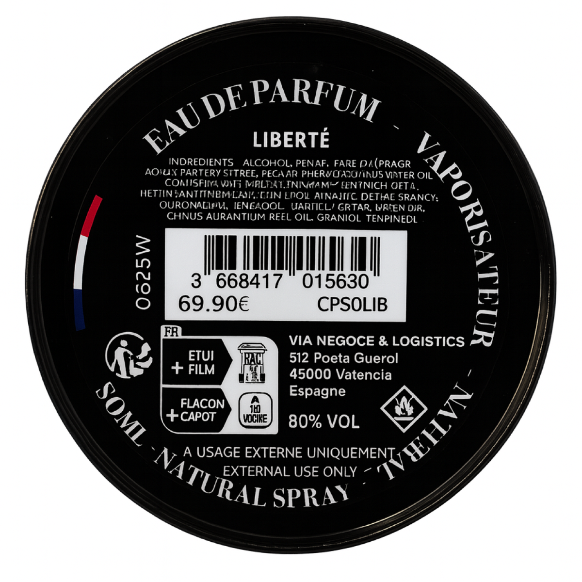 Collection Privée - Liberté - Extrait de Parfum Mixte