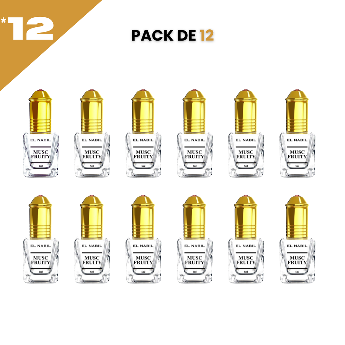 el Nabil - Musc Fruity - Parfum Concentré Sans Alcool