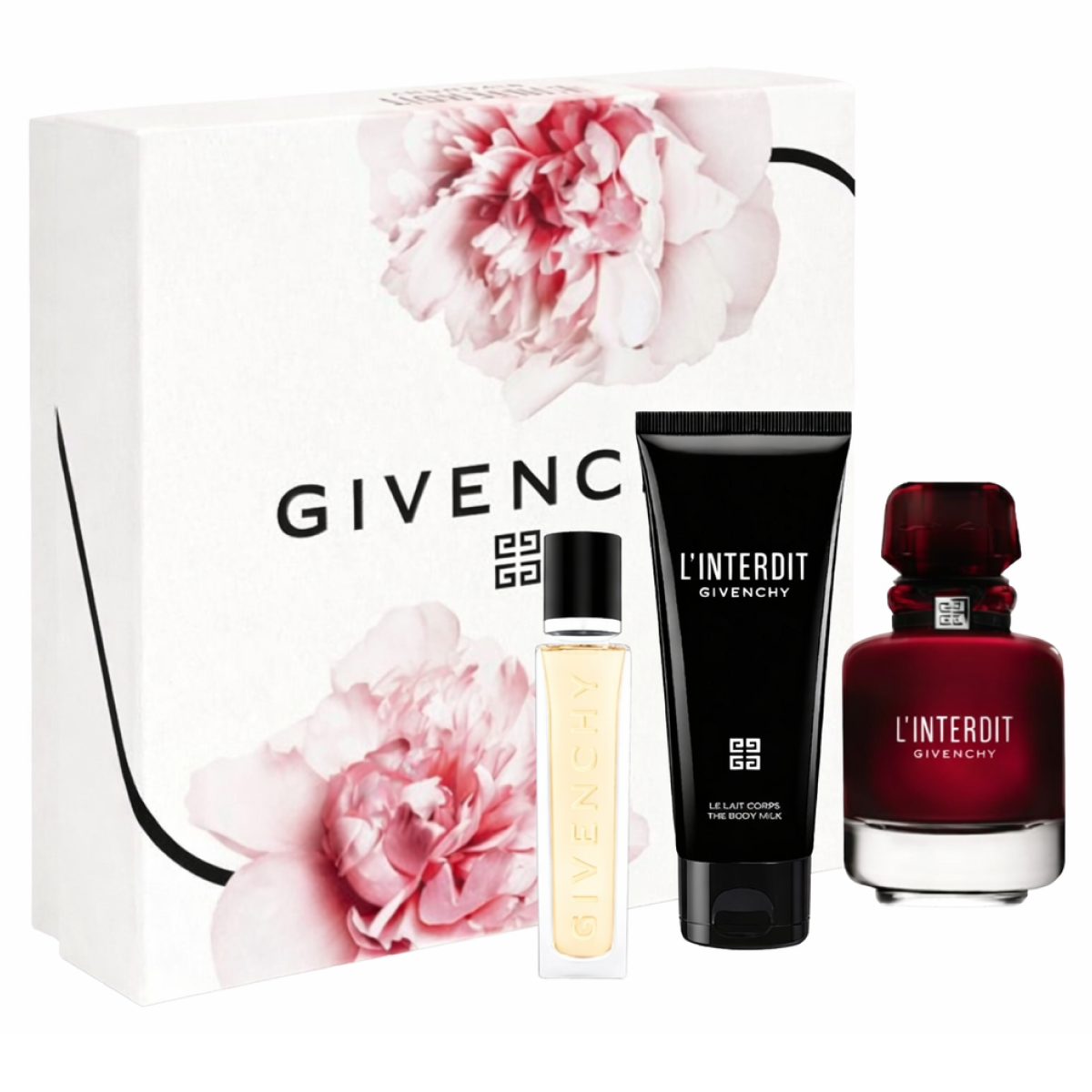 Givenchy - Coffret L'interdit Rouge Parfum 80ml + 12.5ml + Lait Corporel 75ml
