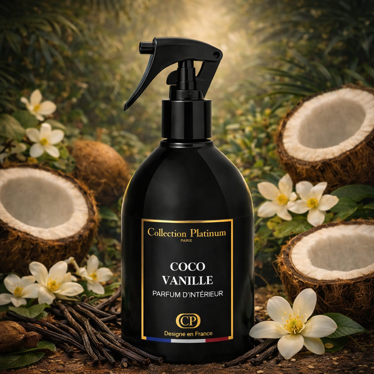 Collection Platinium - Coco Vanille - Spray D'Interieur Parfum D'ambiance