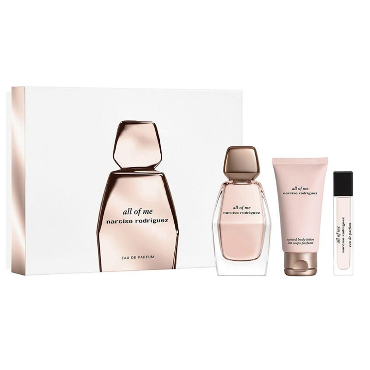 Narciso Rodriguez - All Of Me - Coffret pour femme Eau de Parfum 90 ml + Gel Douche 50 ml + Lait Corporelle 50 ml