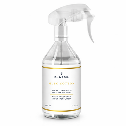 el Nabil - Musc Cotton - Spray D'intérieur Parfum D'ambiance