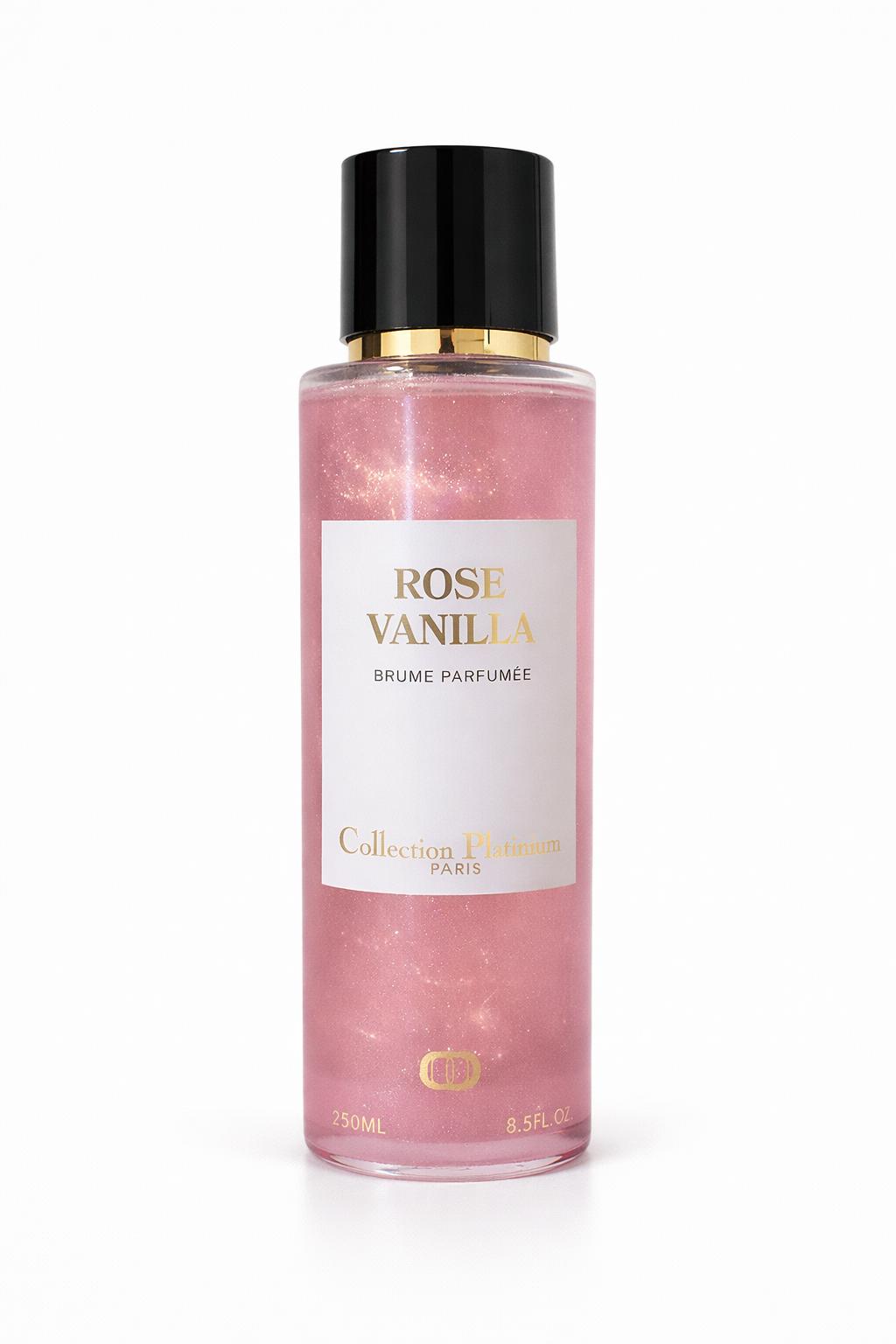 Collection Platinium - Rose Vanilla - Brume Parfumée pailletée