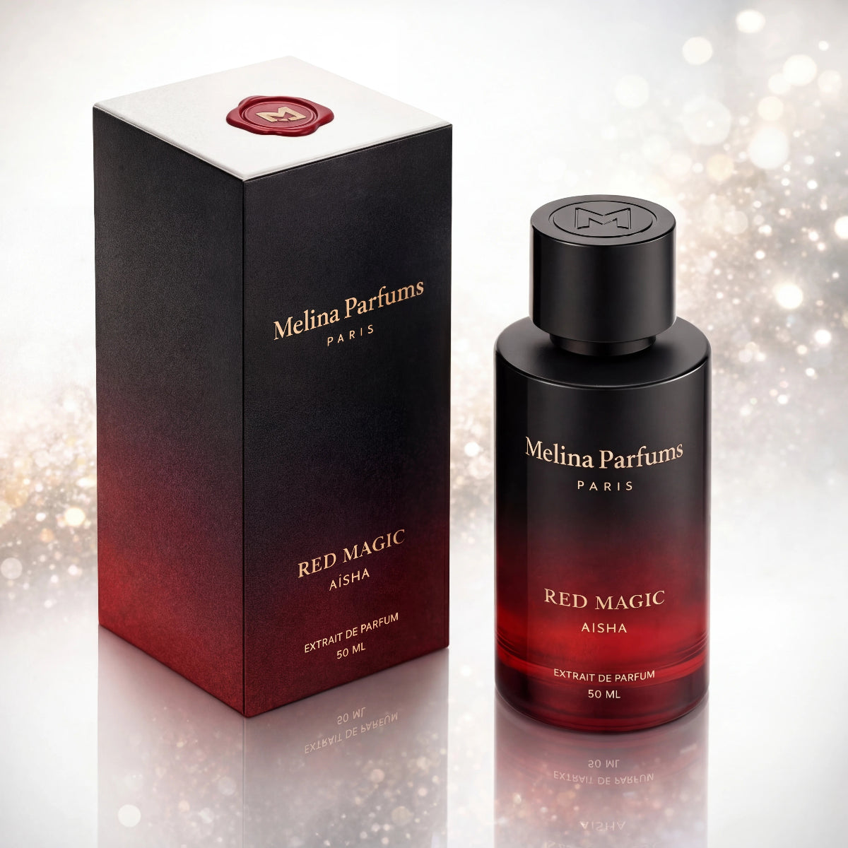 Melina Parfums - Red Magic Aïcha Édition L’Obsidienne - Extrait de Parfum Mixte