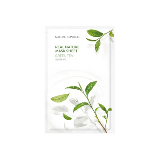 Nature Republic - Real Nature Sheet - Mask Green Tea