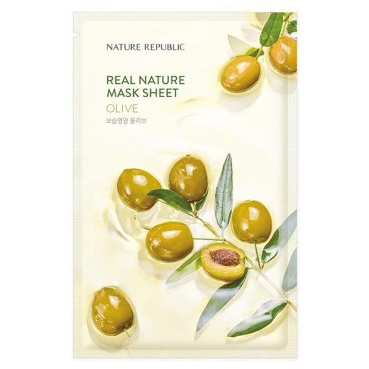 Nature Republic -  REAL NATURE SHEET MASK OLIVE