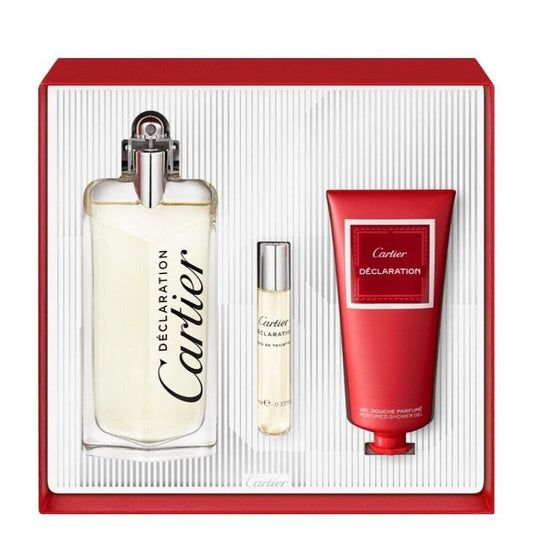 Cartier - Coffret Déclaration EDT 100ml + Gel Douche 100ml + Edt 10ml