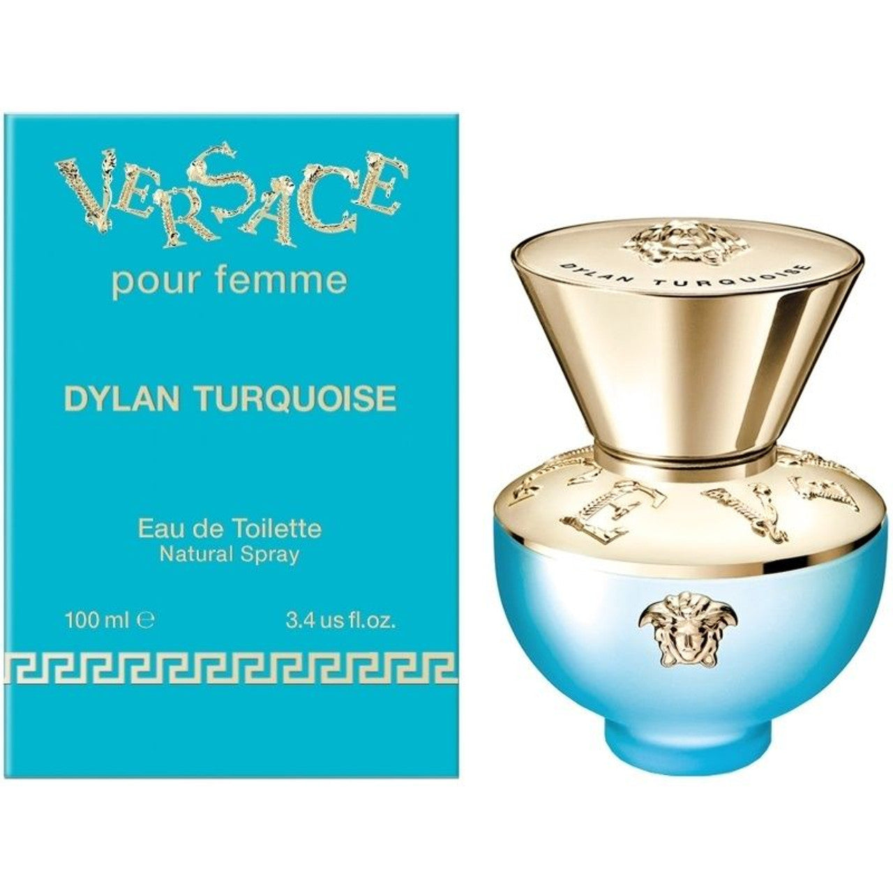 Parfums Dylan Turquoise de la marque Versace pour femme 100 ml