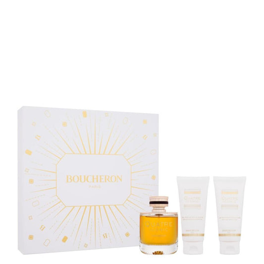 Boucheron - Quatre Iconic - Coffret Eau de Parfum 100 ml +gel Douche 100 ml + Lait Corporel 100 ml