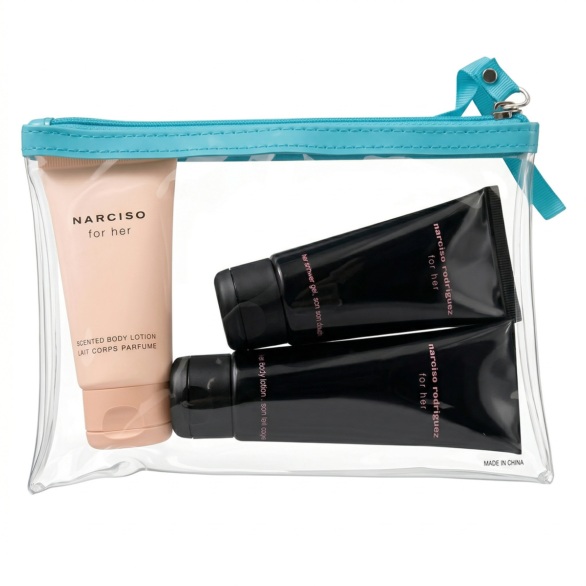 Narciso Rodriguez Lot Lait corps*2 + gel +Trousse