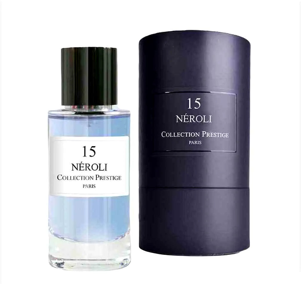 Luxury Collection Prestige - Neroli Eau de Parfum Mixte bottle with elegant gold accents and floral design.