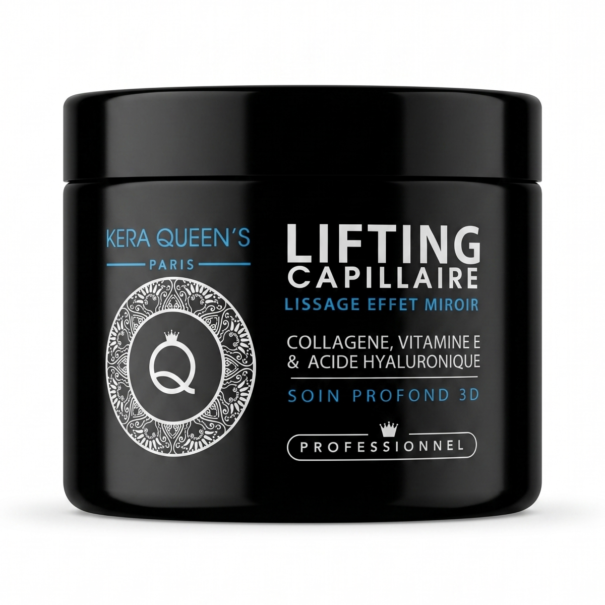 Kera Queen's  - Collagene Vitamine E & Acide Hyaluronique - Lifting Capillaire effet Mirroire