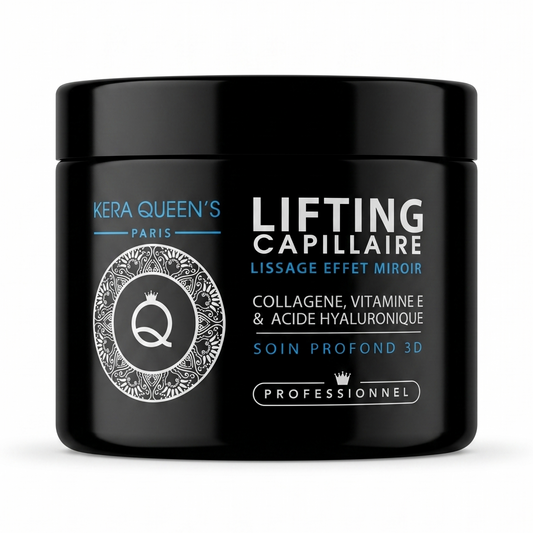 Kera Queen's  - Collagene Vitamine E & Acide Hyaluronique - Lifting Capillaire effet Mirroire