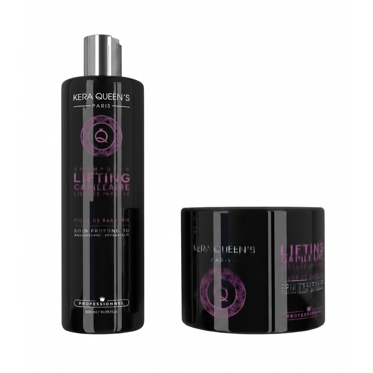 Kera Queen's - Duo lifting figue de barbarie Shampoing 500ml + Masque 500ml