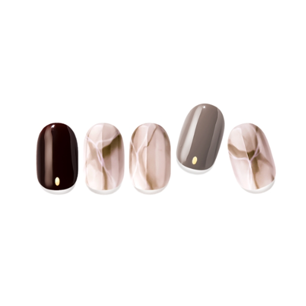 EDGE U - Chocolat Nuance - Bandes pour Ongles