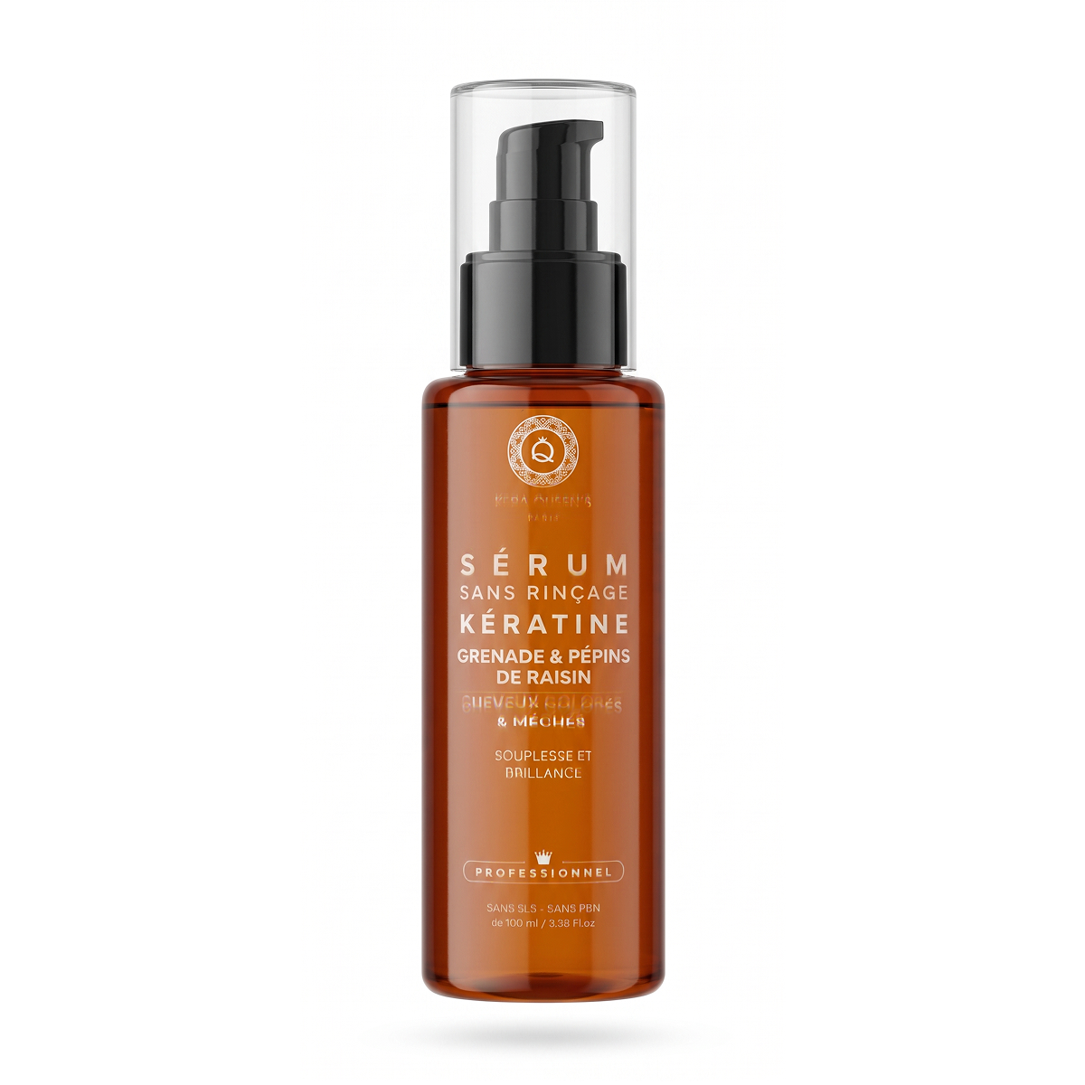 Kera Queen's - Sérum Sans Rinçage Kératine Grenade & Pépins de Raisin