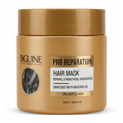 Biguine - Pro reparation - masque cheveux secs et cassants enrichie à l'avocat