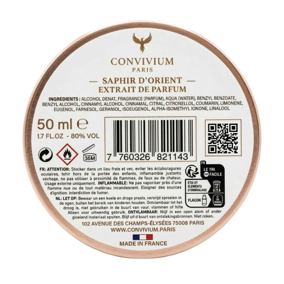 Convivium Paris - Koh Samui - Extrait de Parfum Mixte