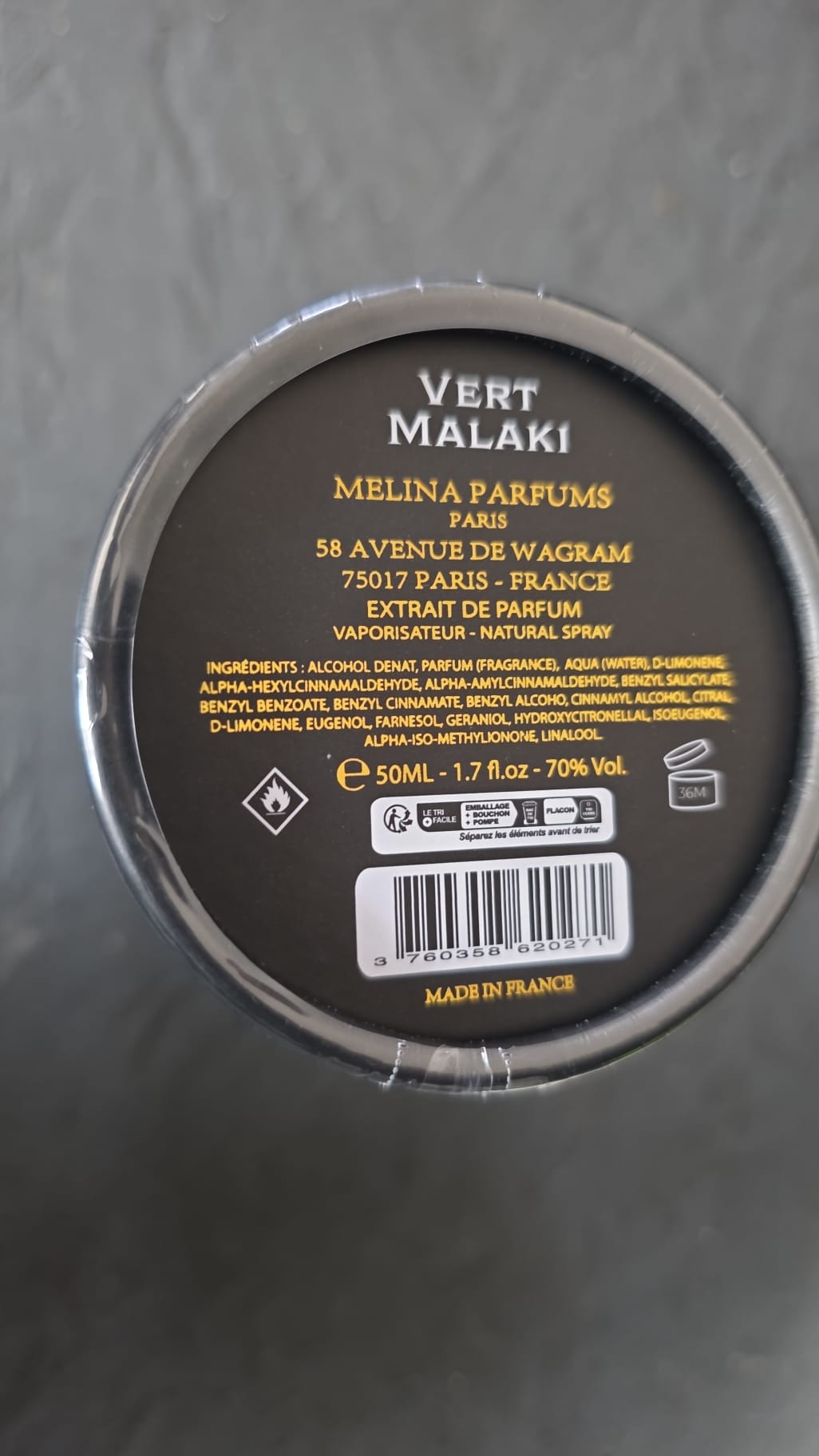 Melina Parfums - Vert Malaki - Extrait de Parfum Mixte