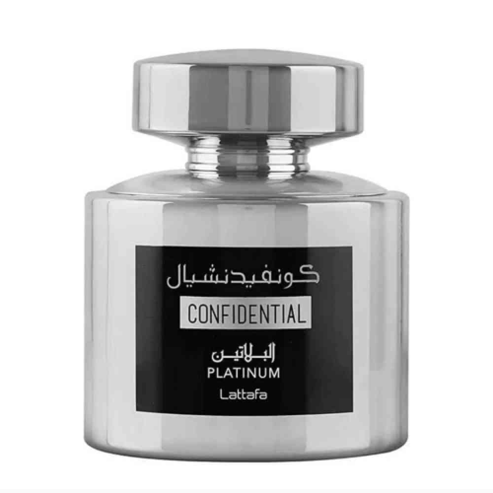 Parfums Confidential Platinum de la marque Lattafa mixte 100ml